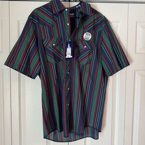 Wrangler Men's L Striped Shirt